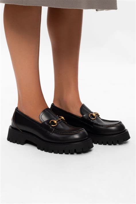 gucci loafers with rubber soles|Gucci platform loafer.